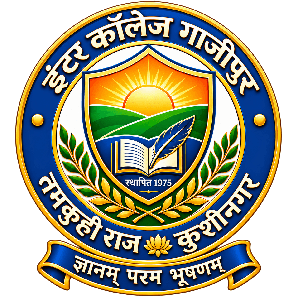 इंटरमीडिएट कॉलेज गाज़ीपुर का लोगो